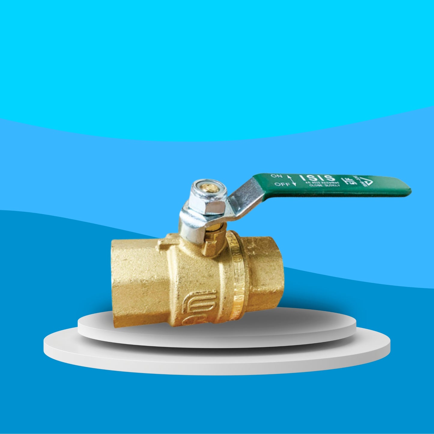 Wras Approved DZR Brass Ball Valve - Screwed BSPP (Green Lever Operated)