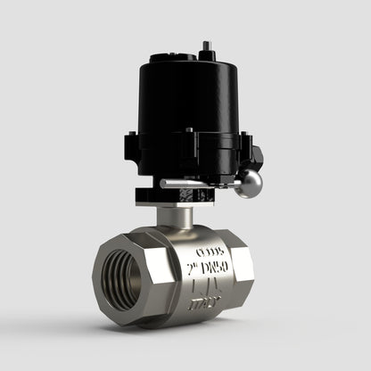 WRAS Approved AV ARES Actuated Brass Nickel Plated Ball Valves