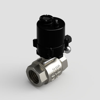 WRAS Approved AV ARES Actuated Brass Nickel Plated Ball Valves