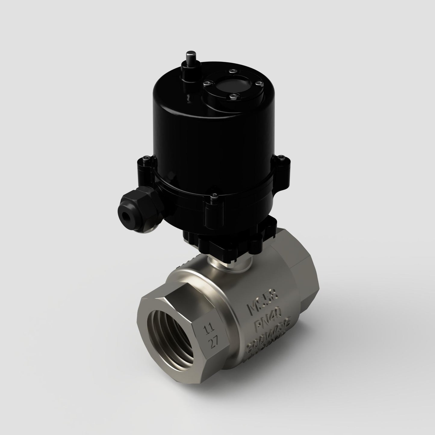 WRAS Approved AV ARES Actuated Brass Nickel Plated Ball Valves