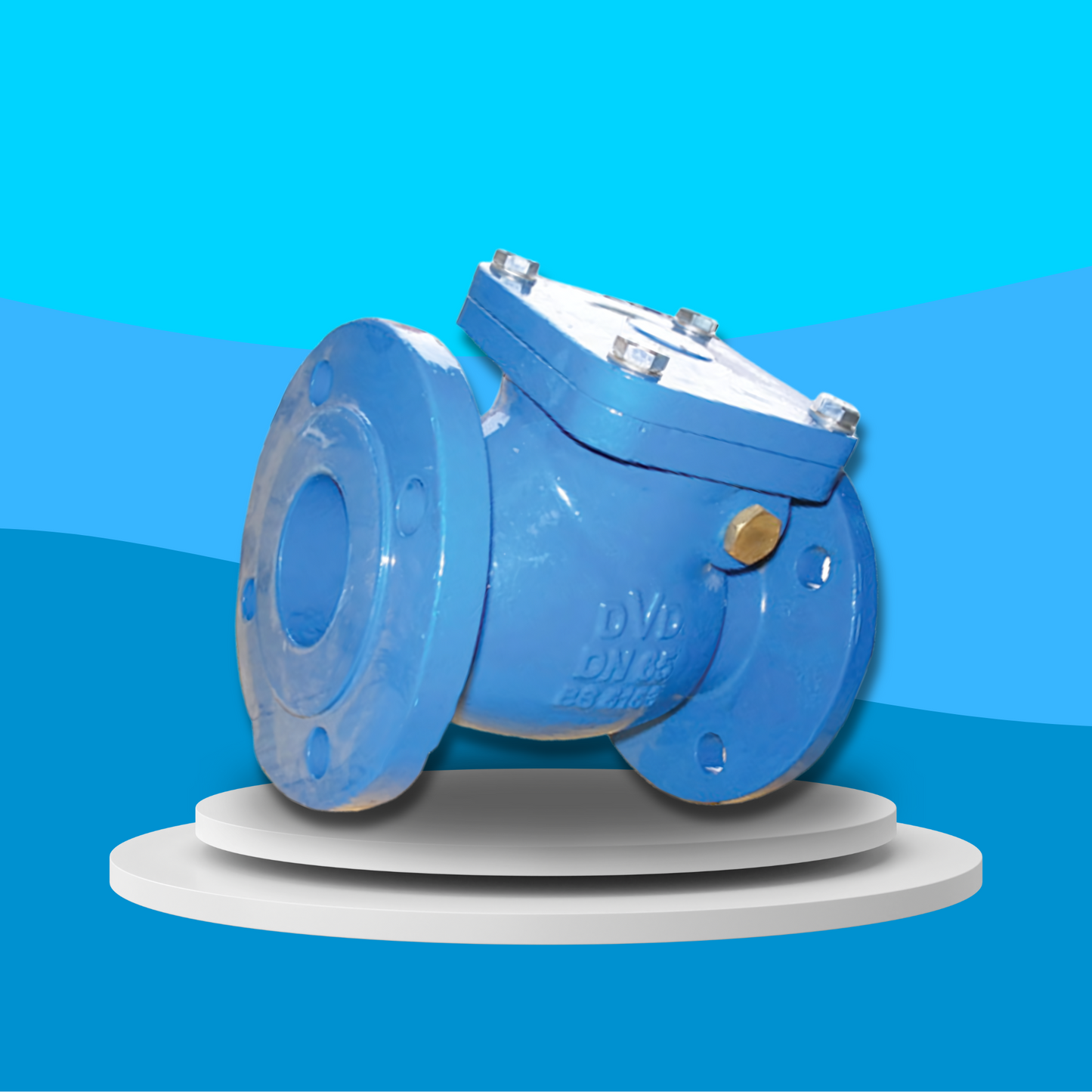 WRAS Approved Ductile Iron Flanged PN16 Check Valve