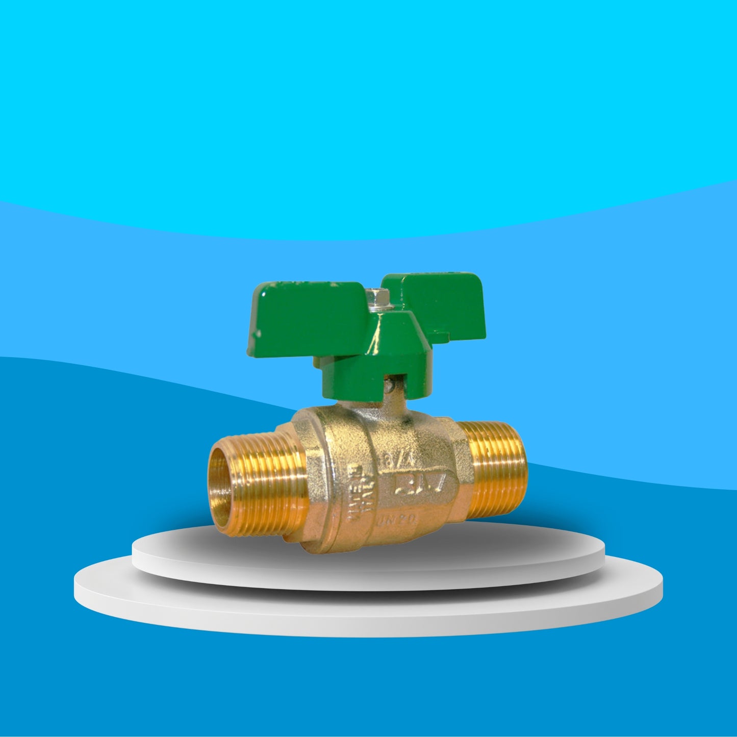 Wras Approved Brass Ball Valve - Long Pattern (Butterfly Lever)