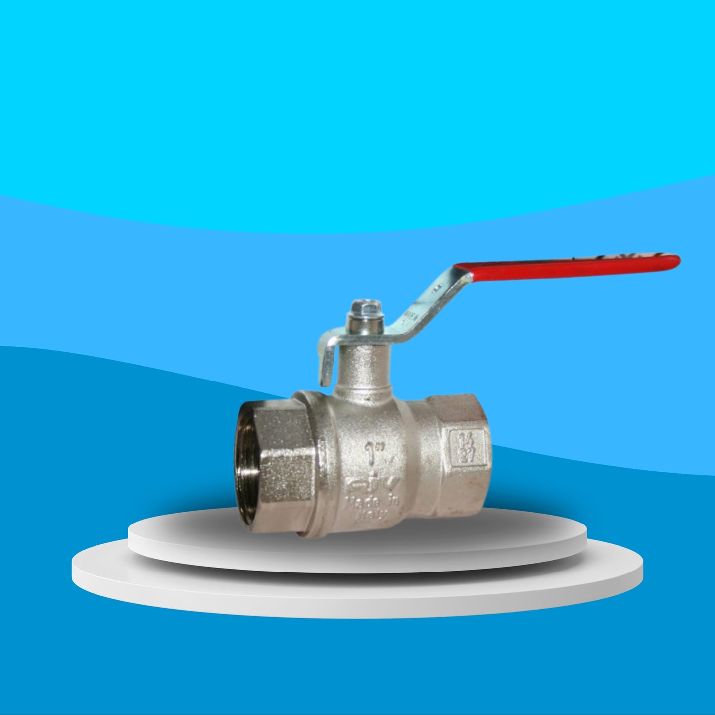 Wras Approved Brass Ball Valve - Standard Pattern Screwed BSPP (PVC Coated Lever)